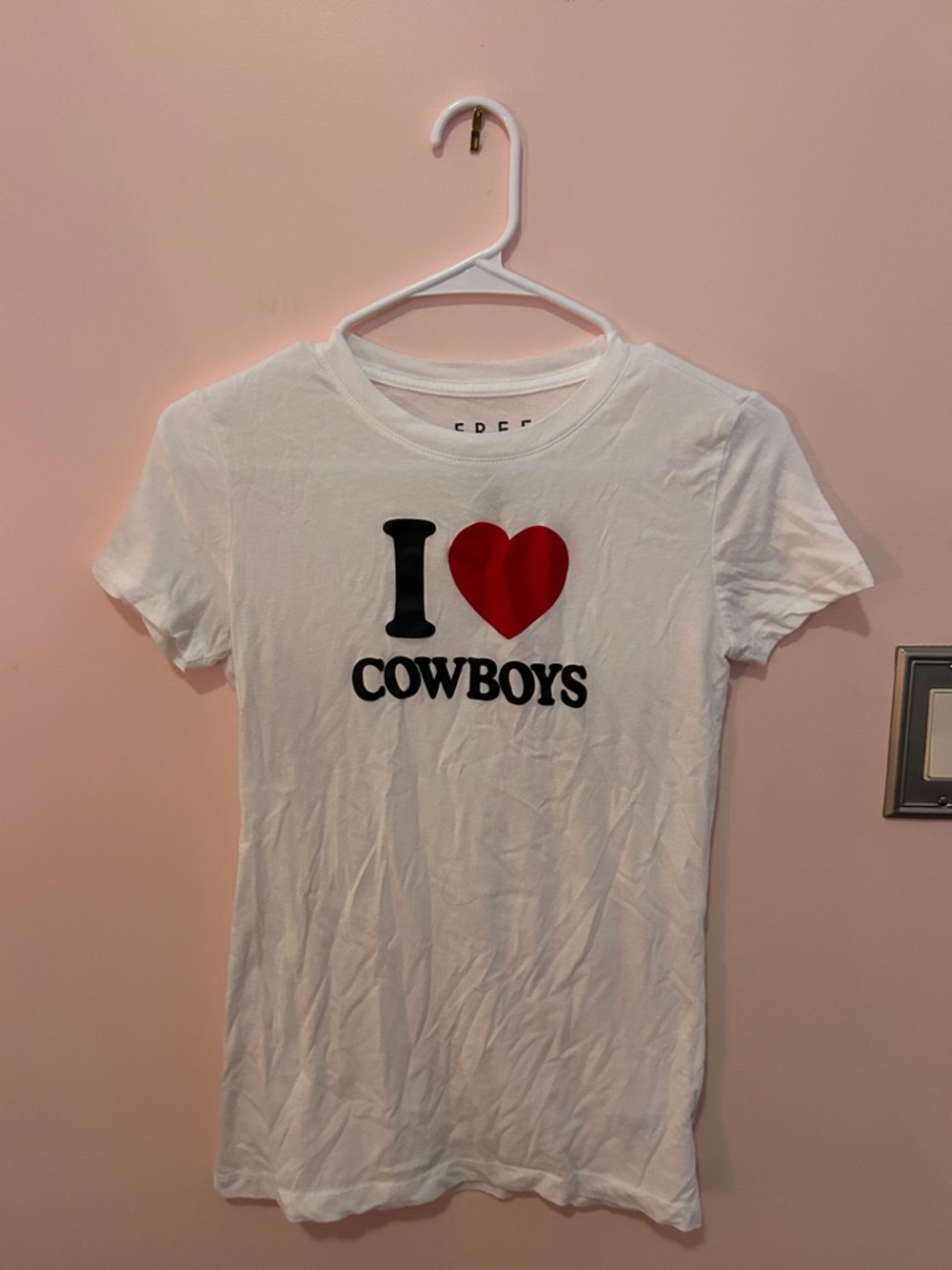Free State White 'I ♥ Cowboys' Graphic Tee